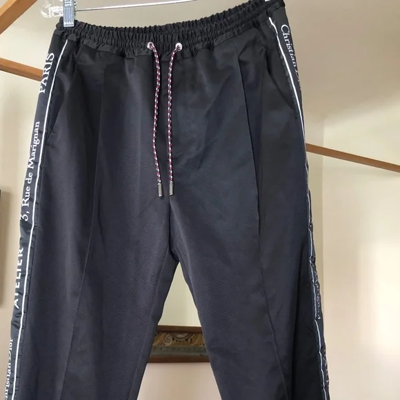 Dior | Pants & Jumpsuits | Christian Dior Side Stripe Black Track